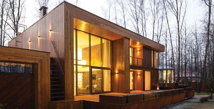 Nhà ở từ vật liệu gỗ sinh thái - Gỗ ngoài trời Resysta