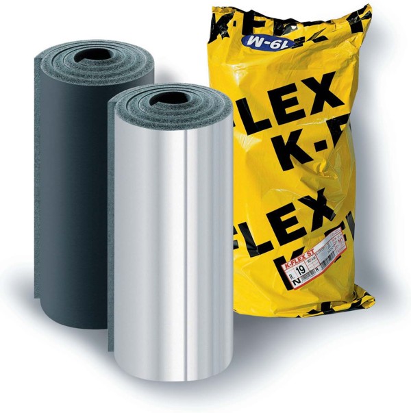 Cách nhiệt và tiêu âm K-Flex ST Class 0 NBR dạng ống và tấm có keo nhôm 