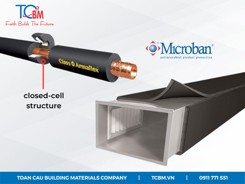 Armaflex Class 0 Insulation with Microban antimicrobial protection