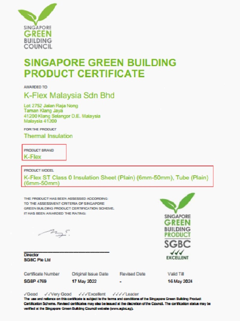 Singapore Green Building K-Flex