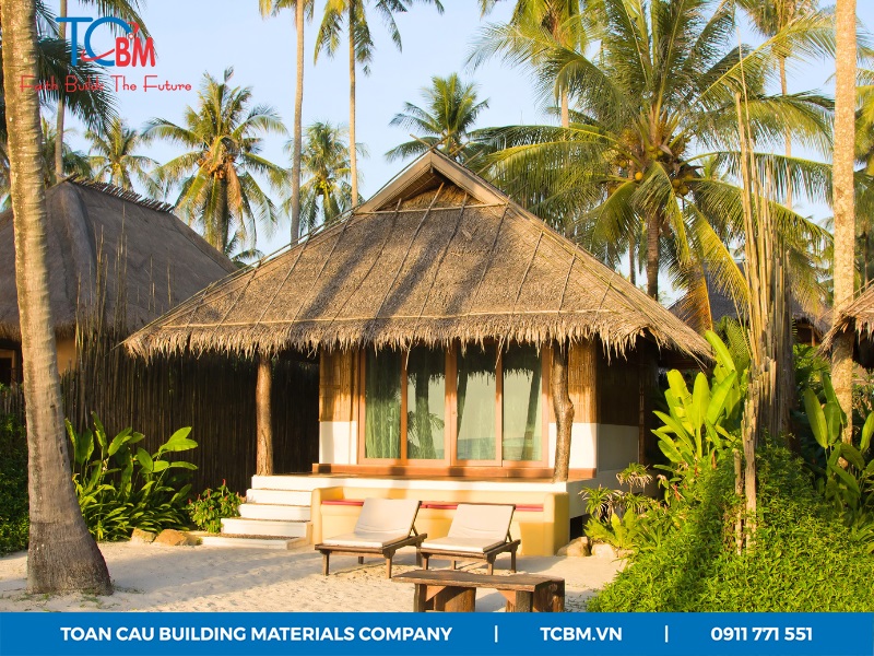 Nhà bungalow mái lá