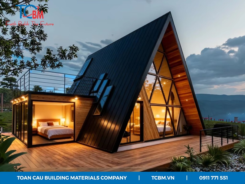 Nhà bungalow tam giác