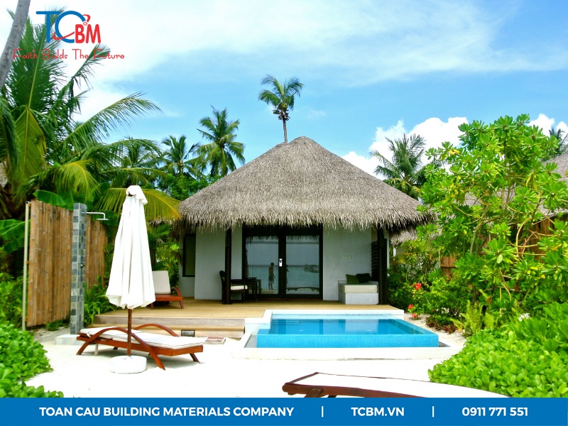 Nhà bungalow mái lá