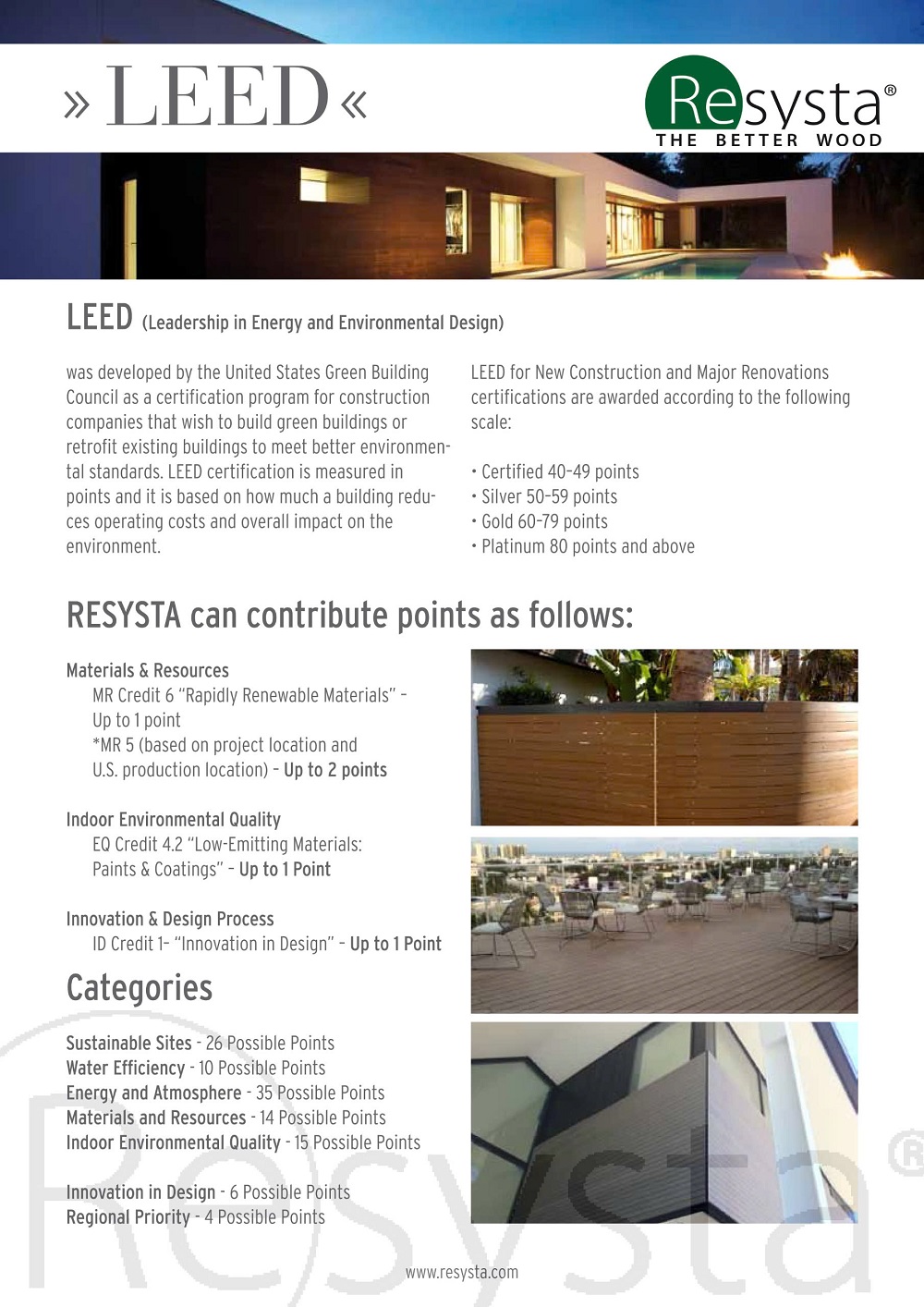 LEED - Resysta