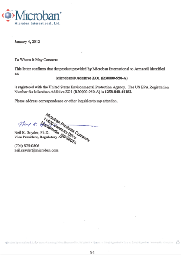 Microban ArmaSound Super Silence Duct Liner