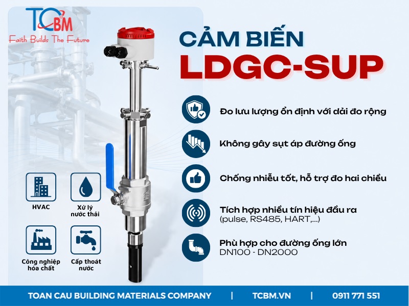 lưu lượng kế điện từ dạng chèn LDGC-SUP