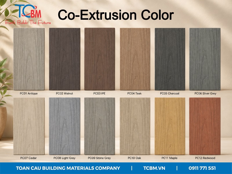 Co-Extrusion color chart